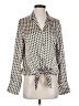 Unbranded 100% Polyester Green Long Sleeve Blouse Size S - photo 1