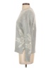 Halogen 100% Cotton Floral Gray Pullover Sweater Size S - photo 5