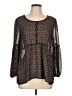Max Studio Brown Long Sleeve Blouse Size L - photo 1