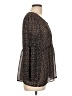 Max Studio Brown Long Sleeve Blouse Size L - photo 4