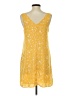 Everly 100% Polyester Yellow Casual Dress Size S - photo 2