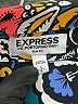 Express 100% Polyester Paisley Blue Long Sleeve Blouse Size S - photo 7