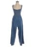 Z Supply Chevron-herringbone Blue Jumpsuit Size S - photo 1