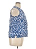 Gap 100% Rayon Blue Sleeveless Blouse Size XL - photo 4