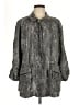Chico's Graphic Gray Coat Size Med (1) - photo 1