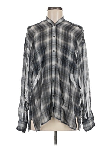 Vince. Long Sleeve Silk Top (view 1)