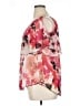 Wrapper 100% Polyester Pink Short Sleeve Blouse Size XL (estimated) - photo 5