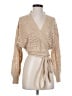 Unbranded 100% Polyester Tan Cardigan Size S - photo 1