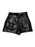 Paige 100% Polyurethane Metallic Black Shorts Size 2 - photo 1