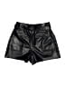 Paige 100% Polyurethane Metallic Black Shorts Size 2 - photo 2