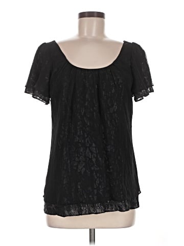 Halston Heritage Short Sleeve Silk Top (view 1)