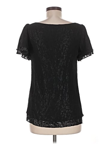 Halston Heritage Short Sleeve Silk Top (view 2)
