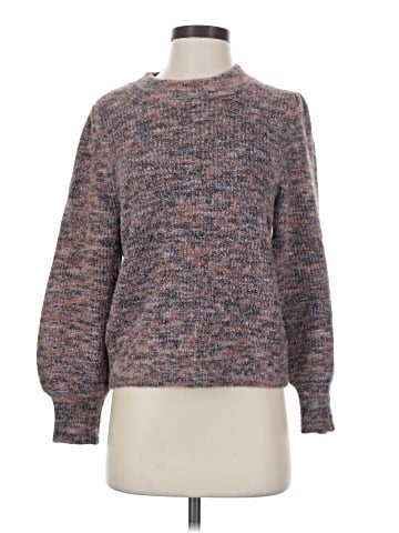 Madewell Space-Dyed Eaton Puff-Sleeve Pullover Sweater (view 1)