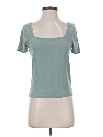 Madewell Ribbed Square-Neck Crop Top (view 1)