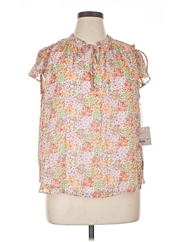 LC Lauren Conrad Short Sleeve Blouse (view 1)