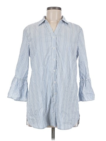 Chico's 3/4 Sleeve Button-Down Shirt (view 1)