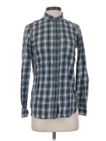 Madewell Flannel Slim Boyshirt in Lawndale Plaid (view 1)