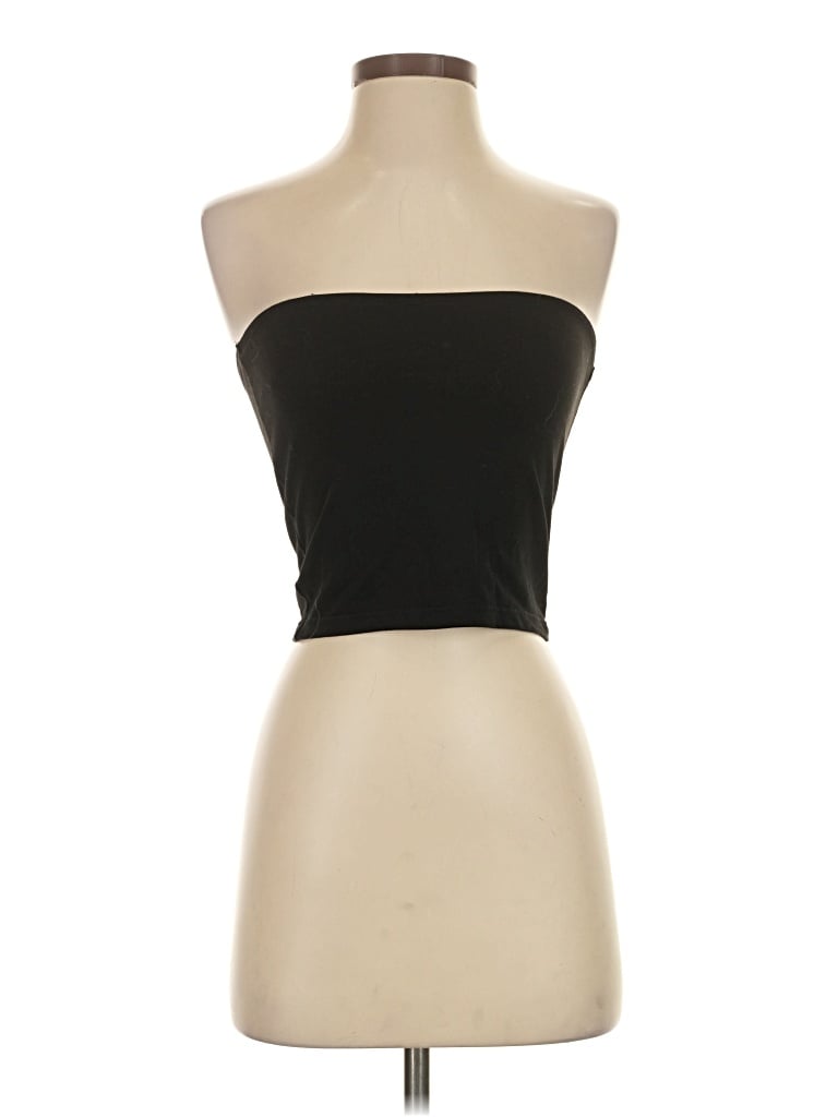 Pre-owned Edikted Tube Top Black Strapless Neckline Tops