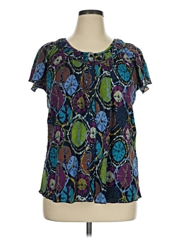 Laura Scott Short Sleeve Blouse (view 1)