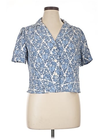 LC Lauren Conrad Short Sleeve Blouse (view 1)