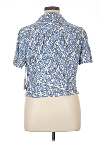 LC Lauren Conrad Short Sleeve Blouse (view 2)