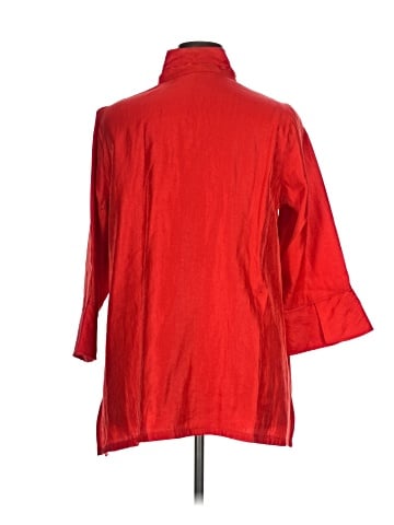 Ali Miles 3/4 Sleeve Button-Down Shirt (view 2)