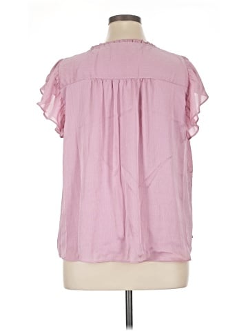 LC Lauren Conrad Short Sleeve Blouse (view 2)