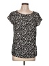 ModCloth 100% Polyester Black Short Sleeve Top Size L - photo 1