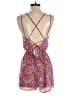 Aqua 100% Polyester Paisley Red Orange Casual Dress Size S - photo 2