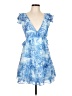 Aqua 100% Polyester Tie-dye Blue Cocktail Dress Size XL - photo 1