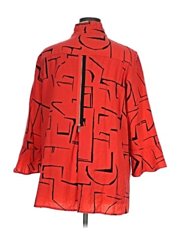 Ali Miles 3/4 Sleeve Button-Down Shirt (view 2)