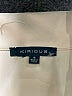 Kirious 100% Polyester Ivory Faux Leather Jacket Size S - photo 6