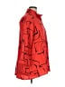 Ali Miles Print Red 3/4 Sleeve Button-Down Shirt Size XL - photo 4