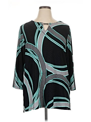 JM Collection 3/4 Sleeve Blouse (view 1)
