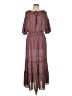 Max Studio 100% Polyester Burgundy Casual Dress Size L - photo 1
