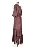 Max Studio 100% Polyester Burgundy Casual Dress Size L - photo 4
