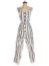 Indulge Stripes Ivory Jumpsuit Size S (estimated) - photo 1