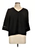 Gilli 100% Polyester Black 3/4 Sleeve Blouse Size M - photo 1