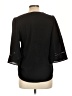 Gilli 100% Polyester Black 3/4 Sleeve Blouse Size M - photo 2