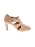 Nurture 100% Leather Tan Heels Size 6 - photo 1