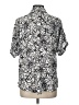 I.N. Studio 100% Rayon Silver Short Sleeve Blouse Size L - photo 2