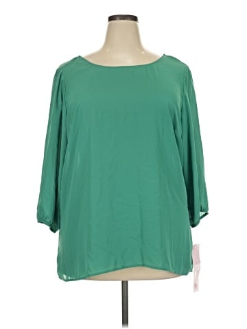 Free 2 luv 3/4 Sleeve Blouse (view 1)