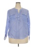 J.Crew Blue 3/4 Sleeve Blouse Size 2X - photo 1