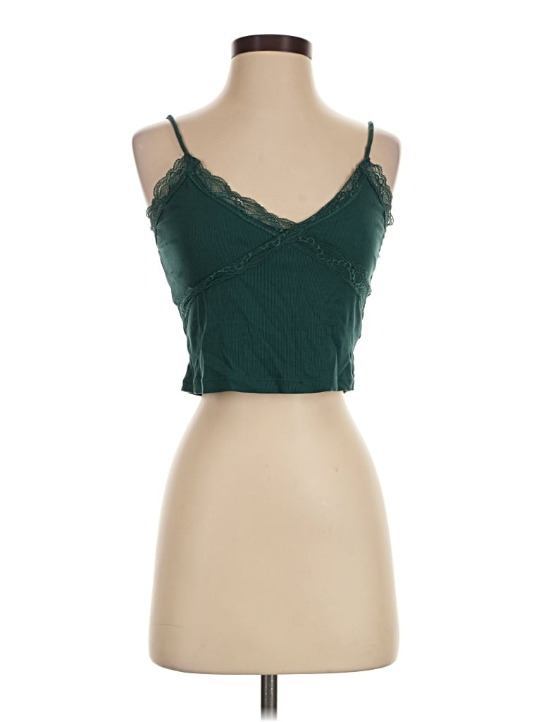 Pre-owned Halara Sleeveless Top Green Sweetheart Neckline Tops