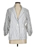 Chico's Stripes White Blazer Size M - photo 1