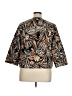 Ruby Rd. 100% Cotton Print Brown Jacket Size 16 - photo 2