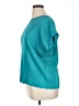 TanJay 100% Polyester Teal Short Sleeve Top Size XL - photo 5