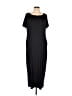Unbranded Solid Black Casual Dress Size L - photo 1