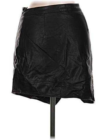 Honey Punch Faux Leather Skirt (view 2)