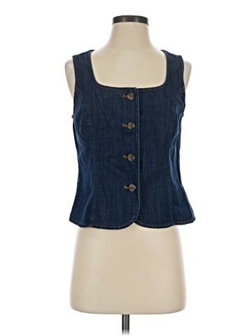 J.Crew Factory Store Denim Vest (view 1)